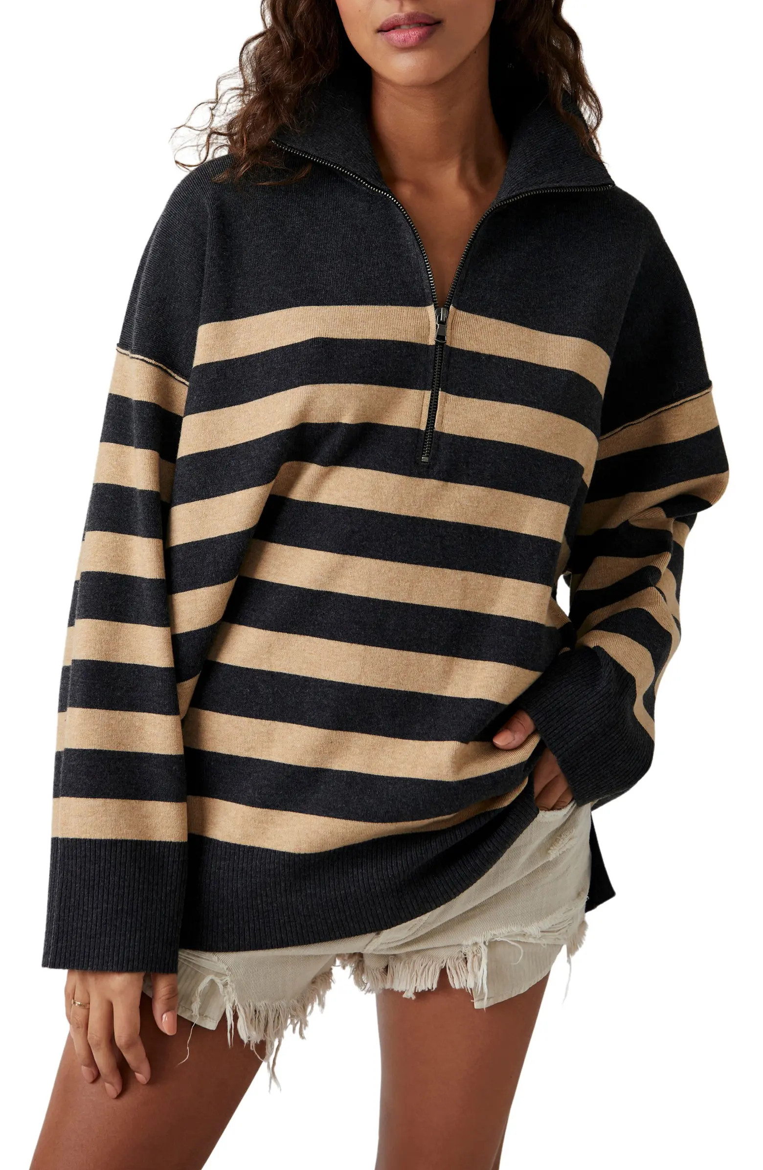 Coastal Stripe Half-Zip Pullover | Nordstrom