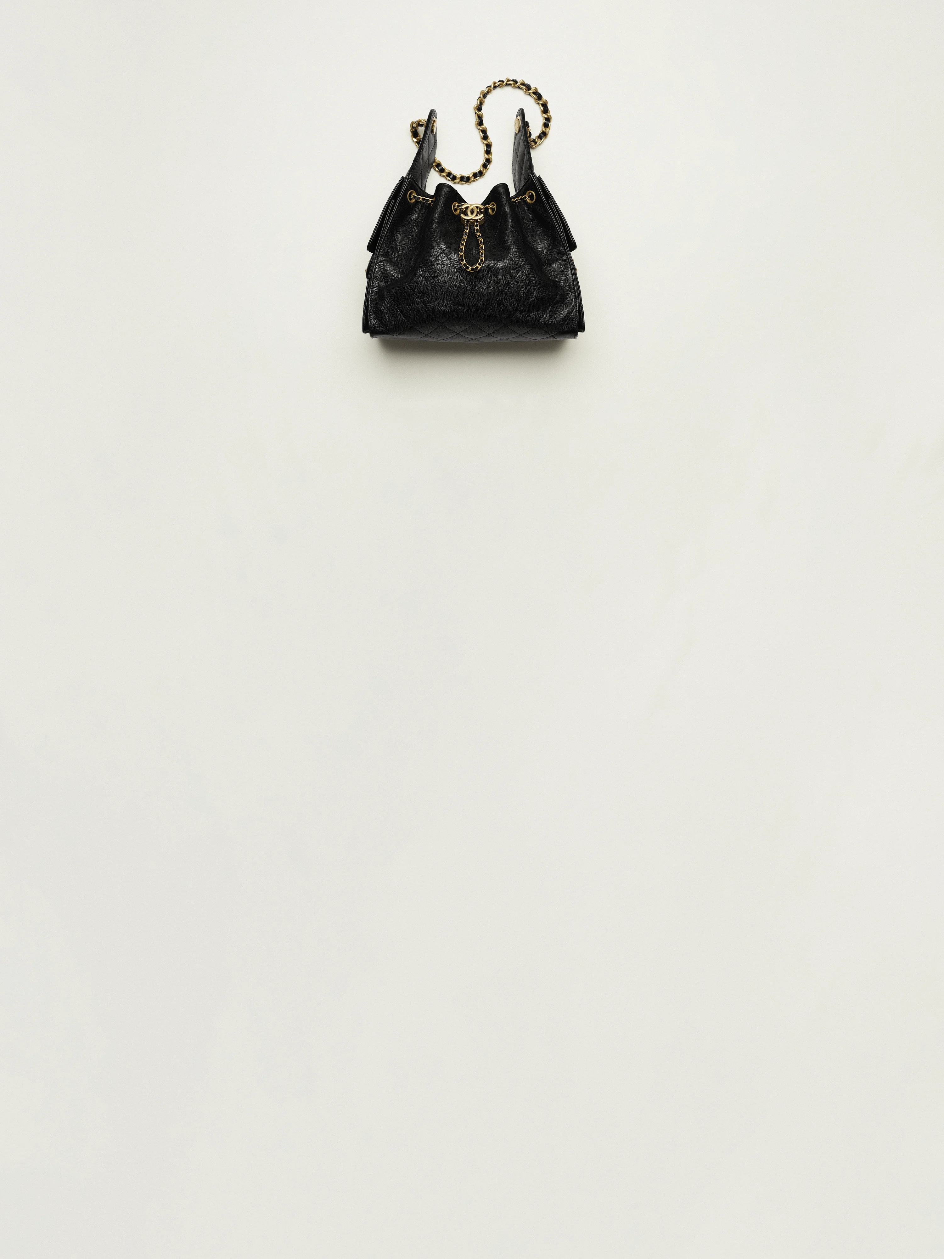 Chanel 25 small handbag, Grained calfskin & gold-tone metal, black — Fashion | CHANEL | Chanel, Inc. (US)