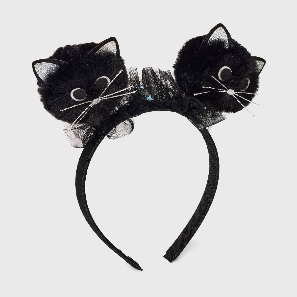 Kids' Furry Black Cat Headband with Tulle - Cat & Jack™ | Target