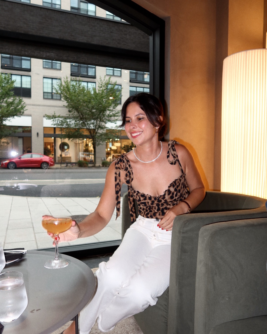 Fall outfit, leopard print top, fall white jeans, white jeans in the fall, Levi’s, happy hour, date night 

#LTKFindsUnder100 #LTKStyleTip