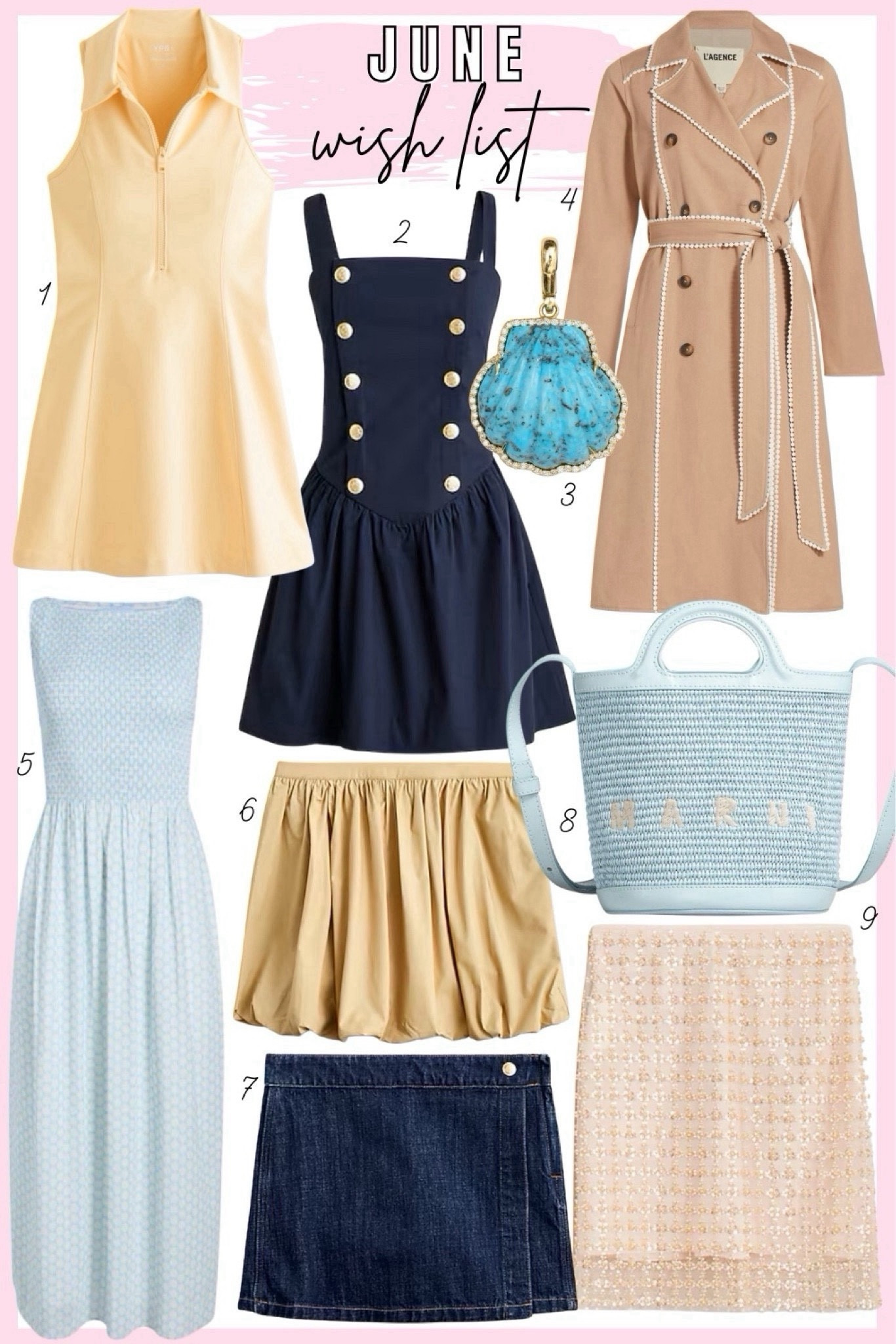 June wish list - j crew bubble skirt, denim skort, sequin skirt, athletic dress, nap dress, Marni tropicalla bucket bag  



#LTKSeasonal #LTKFindsUnder100 #LTKStyleTip