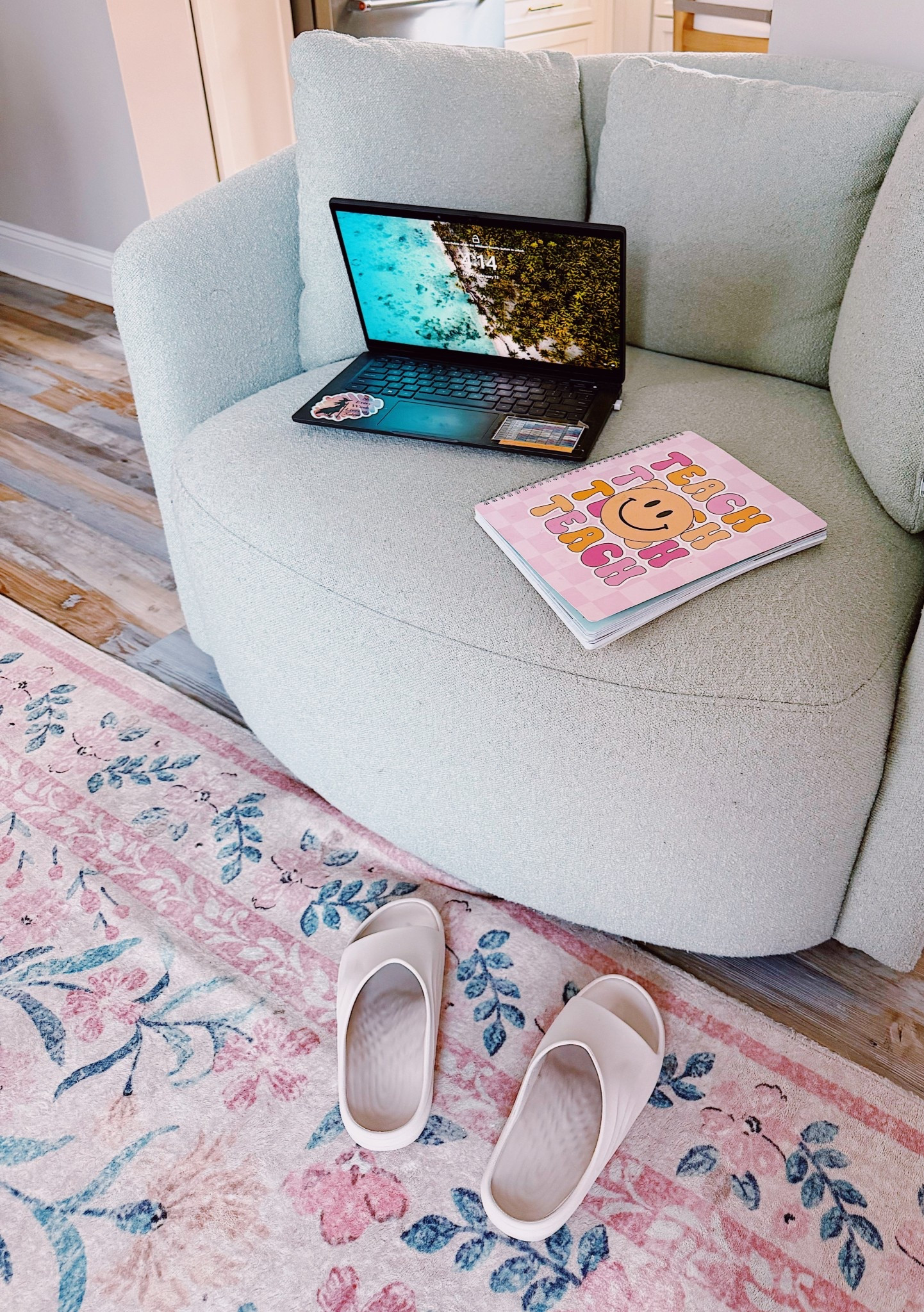 I’m just a teacher who buys a standing desk, then complains her feet hurt by the end of the day, so then needs to buy supportive house shoes 😅 You won’t regret these slides! They have changed the end of the day fatigue for me. Thanks STAND+ for saving my feet! 

Check these slides out along with all their other amazing shoes. 

#Shop.LTK.it #wearstand 