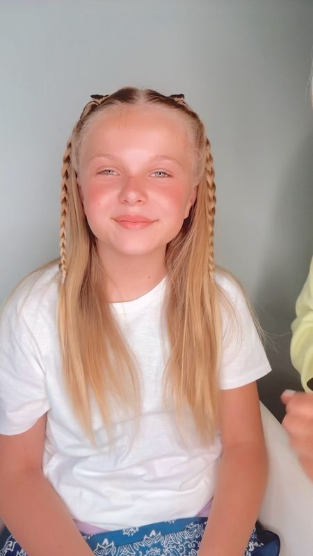 Pretty and easy half up braided hairstyle. I love this one because you could easily add ribbons or bows to give us that extra flare… Or just keep it simple like I’m doing on my daughter here. I will share all of the hair products that we love and use to keep her hair healthy, and shine. #hair 

#LTKBeauty #LTKStyleTip