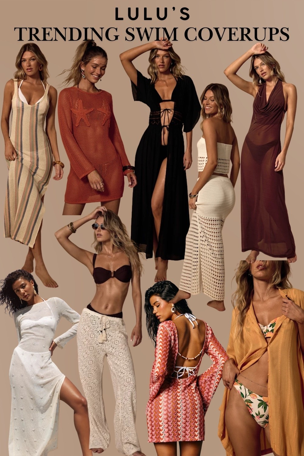 Fashionable Swimsuit Cover Ups from Lulu’s - Elevate your swim game with these fun and unique cover ups 🩷☀️🌸🌴 


#lulus
#swimsuit cover up 
#crochet dress
#long sleeve cover up 
#sheer cover up 
#crochet maxi swim cover up 
#brown mesh cover up
#button up swim cover up 
#sarong
#affordable swim 
#the look for less 
#designer look alike 
#vacation style
#vacation outfit 

#LTKootd #LTKFestival
