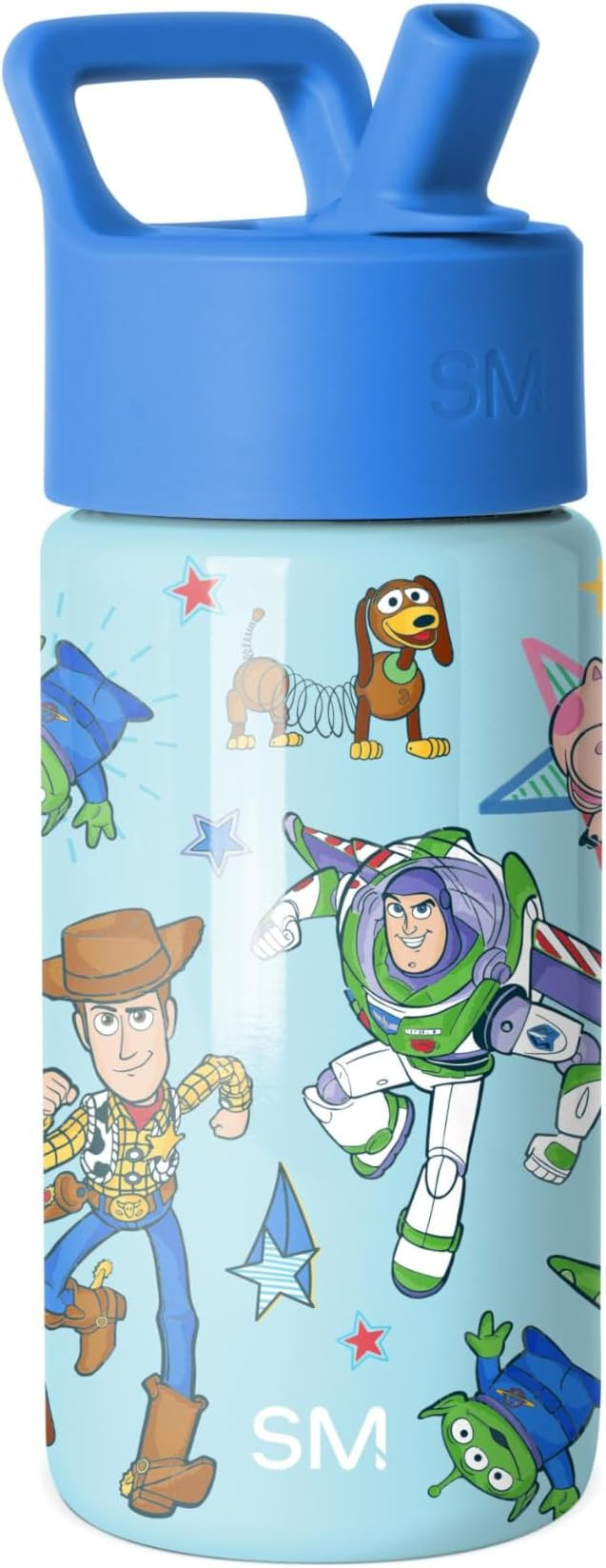 Simple Modern Disney Pixar Kids Water Bottle with Straw Lid | 14oz Insulated Stainless Steel Kids... | Amazon (US)
