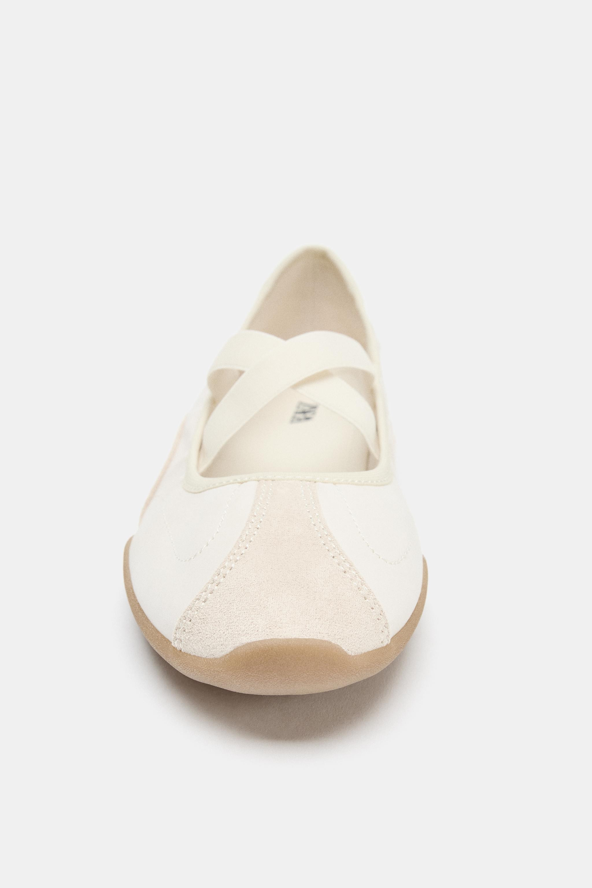 SPORTY BALLET FLATS WITH ELASTIC STRAPS | Zara US