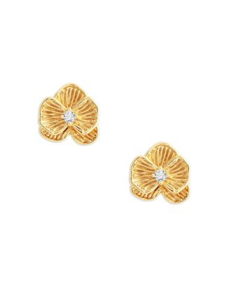 Pavé Orchid Stud Earrings | Bloomingdale's (US)