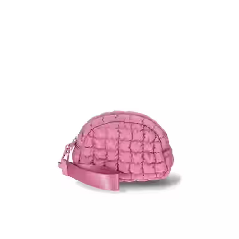 No Boundaries Women's Quilted Pouch Bag Charm, Rosy Lilac | Walmart (US)