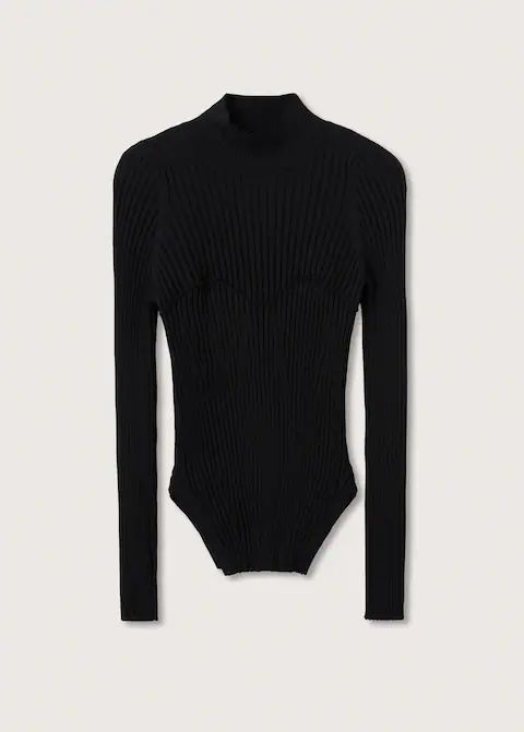 Ribbed knit sweater | MANGO (US)