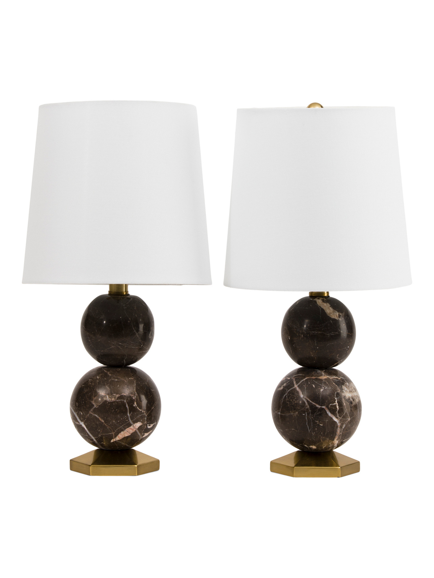 Set Of 2 18.75in Marble Table Lamps | TJ Maxx