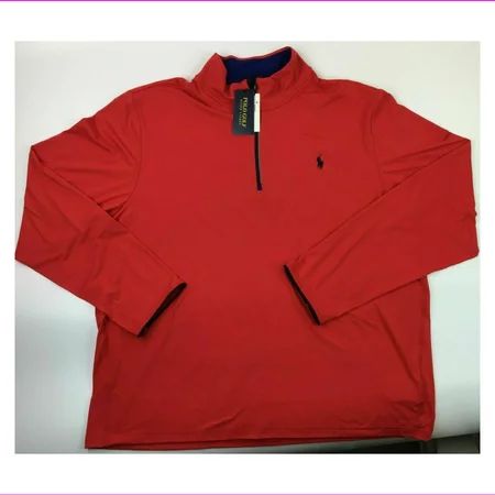 Polo Ralph Lauren Sweatshirt Half Zip Red Red size XXL | Walmart (US)