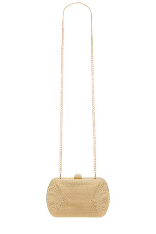 Martina Coiled Rope Clutch in Gold | Revolve Clothing (Global)