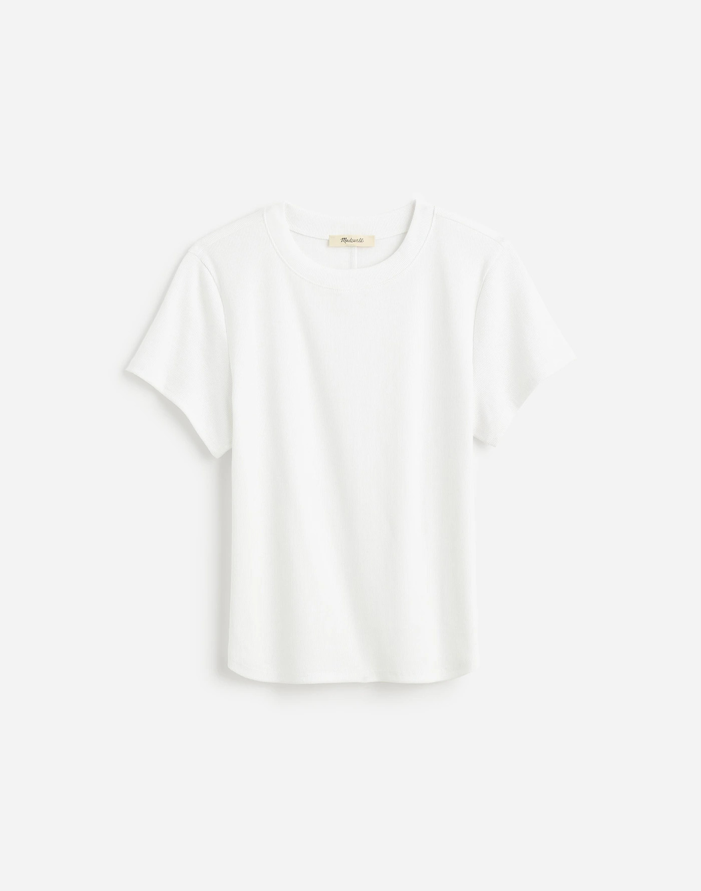 (Re)generative Cotton Ribbed Crewneck Tee | Madewell