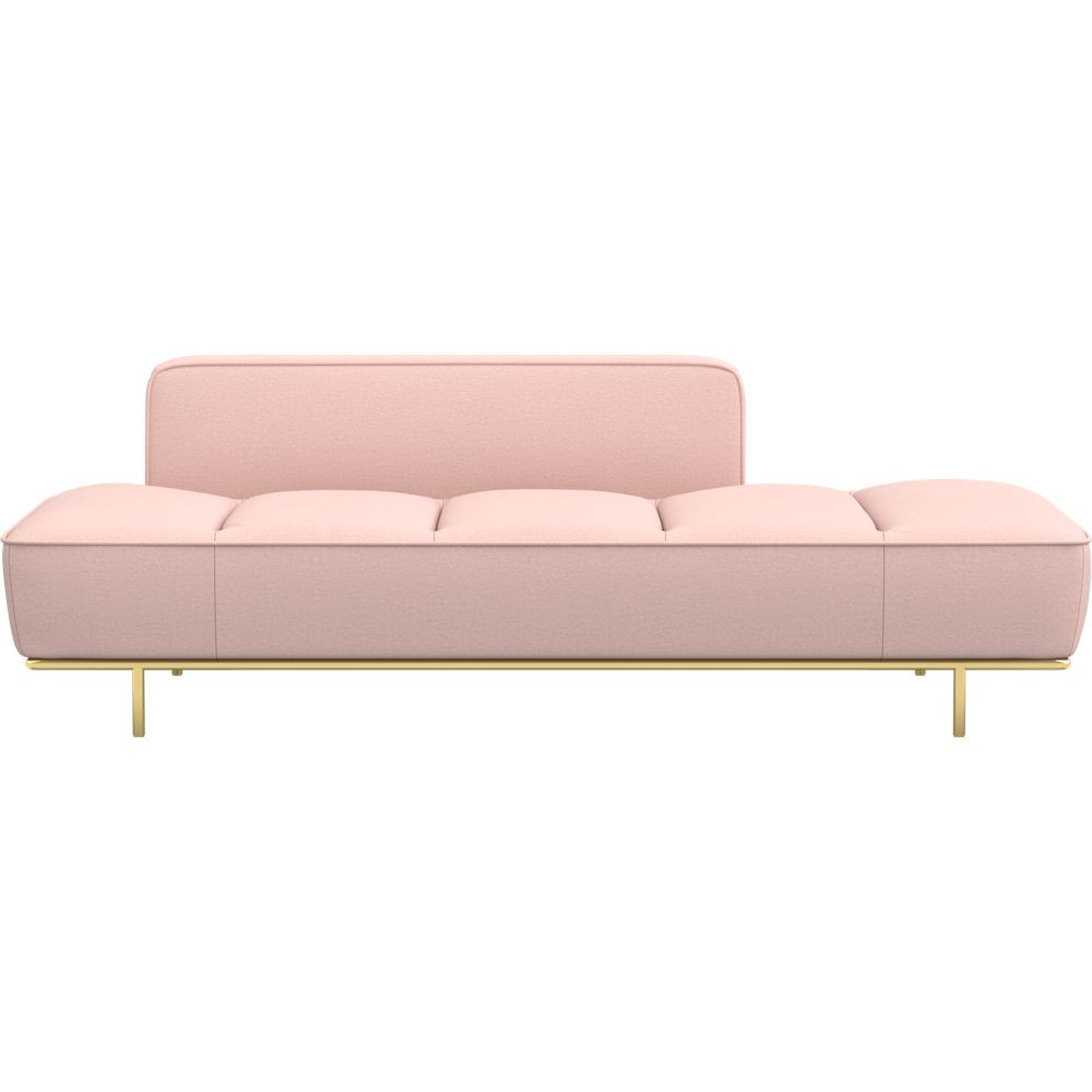 lawndale blush daybed with brass base | CB2