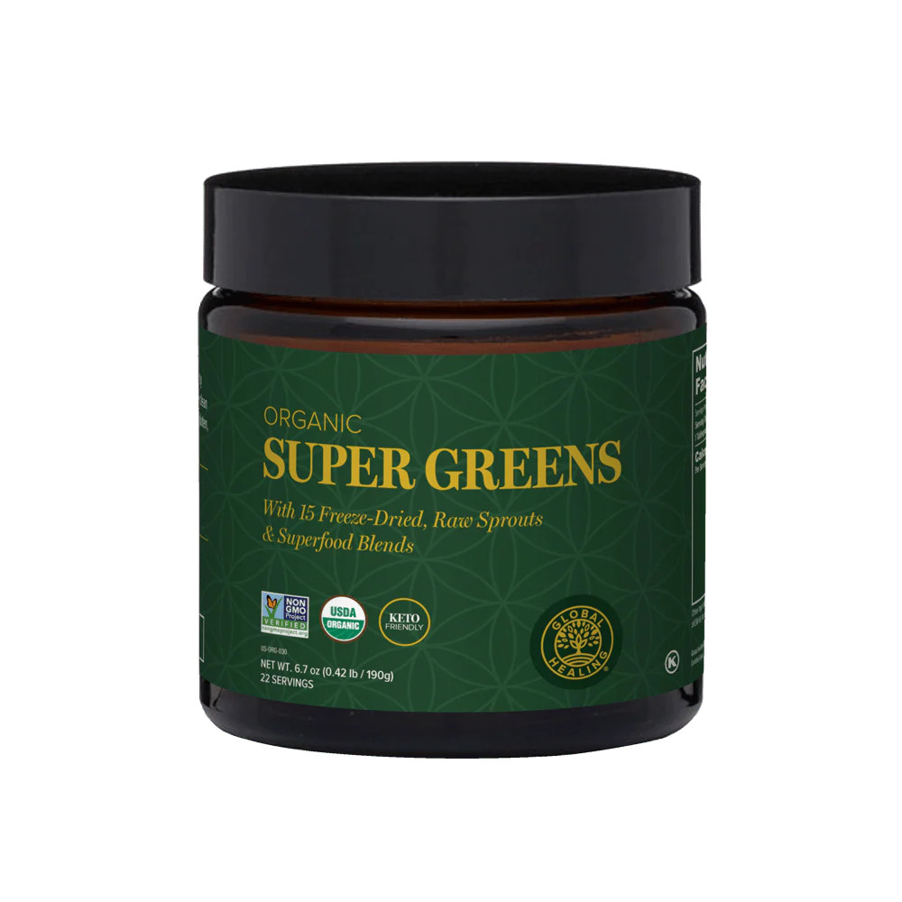 Organic Super Greens Powder Supplement – Global Healing | Global Healing Center