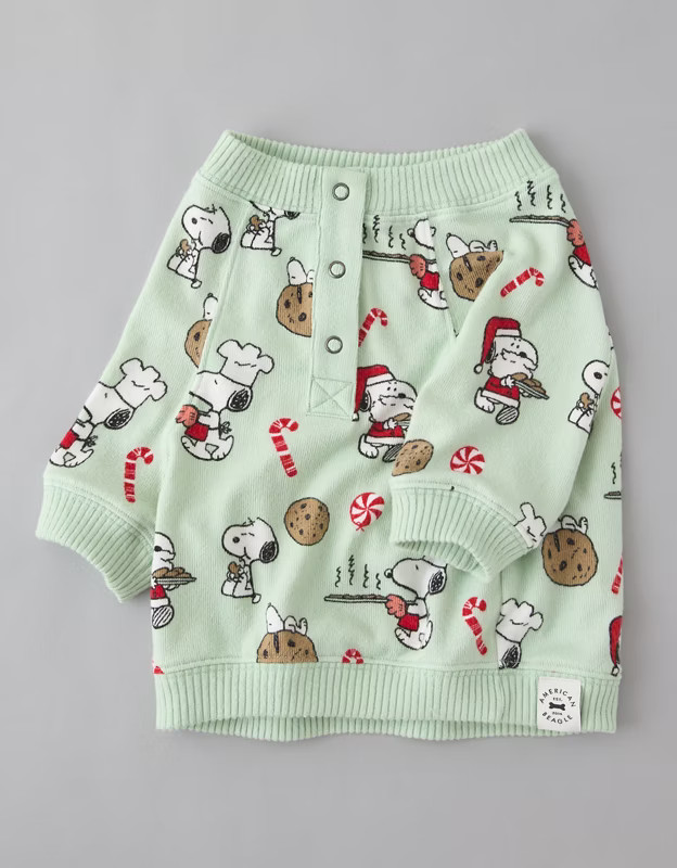 ABO Snoopy Santa Dog PJ Top | American Eagle Outfitters (US & CA)