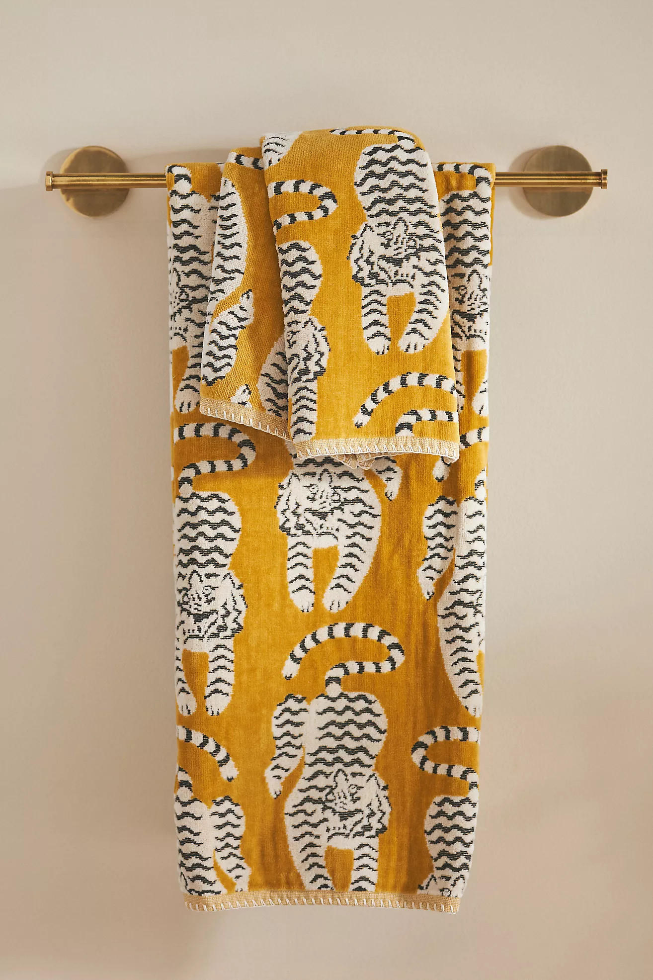 Isa Tiger Cotton Towel Collection | Anthropologie (US)
