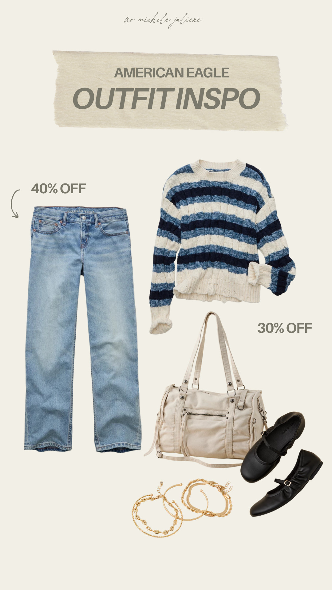 30-50% off all american eagle & aerie🤍 

sale alert, jeans, denim, sweaters, american eagle, fall outfits, casual outfits, michele jaliene 

 #LTKootd #LTKSaleAlert