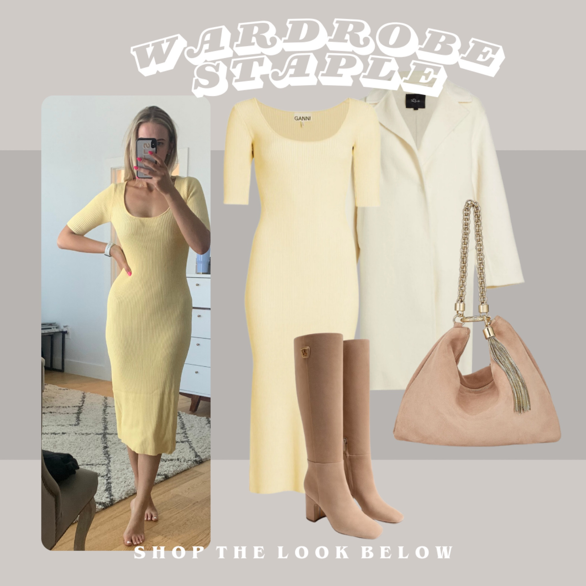 We LOVE a staple outfit to fall back on! This yellow midi is comfortable and thick, not too tight and perfect for layering. You can wear it in any season! Linked more by this designer if you’re looking for other options. 

#LTKsalealert #LTKworkwear #LTKshoecrush