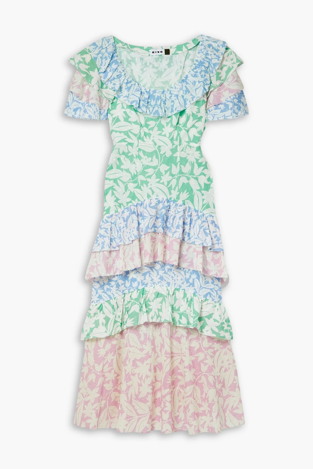 Benita ruffled floral-print fil coupé cotton-voile maxi dress | The Outnet (US and CA)