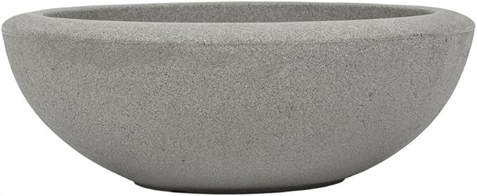 Garden by Artech LB21WGG-ERSC21 21in Resin Santorini Bowl, Faux Concrete Color | Amazon (US)