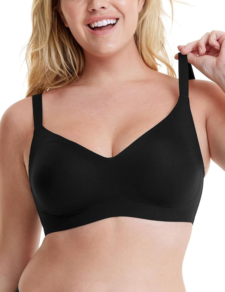 COMFELIE Wireless Bra Seamless Bra, Born for Her 2.0 Basic Buttery Smooth Lightly Lined Wireless Bra | Amazon (US)