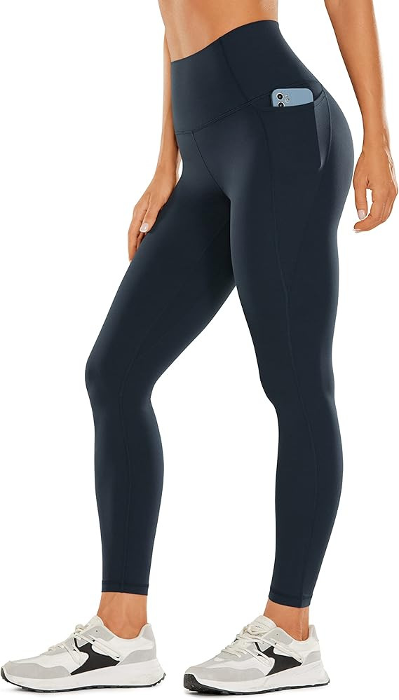 CRZ YOGA Womens Butterluxe Workout Leggings 25" / 28'' - High Waisted Gym Yoga Pants with Pockets... | Amazon (US)