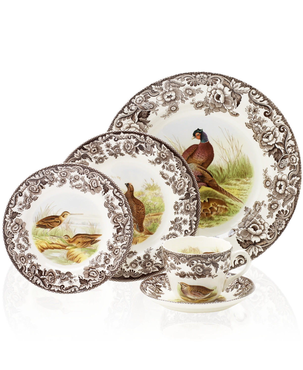 Spode Woodland Pheasant 5 Pc. Place Setting | Macy's