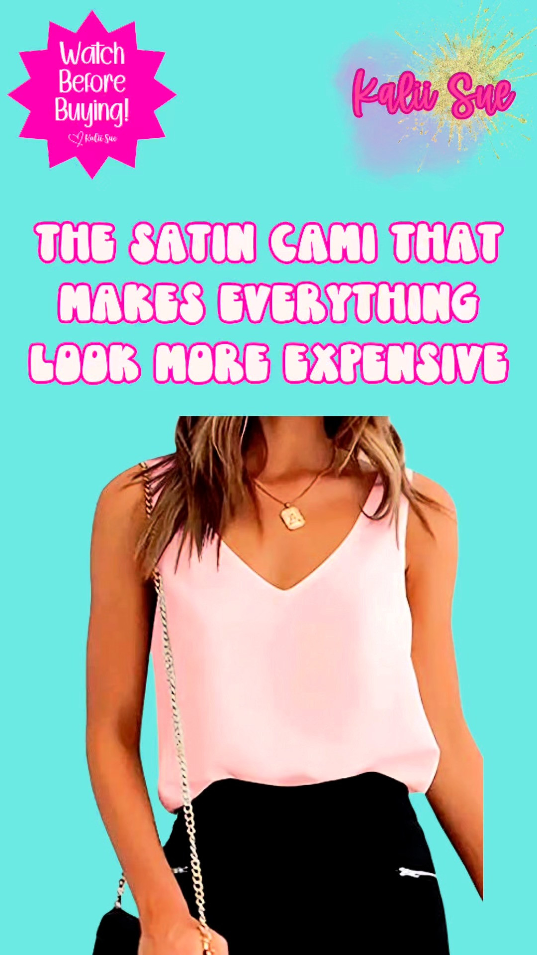 A satin cami that actually looks like it costs way more than it does — that is the Ekouaer silk satin tank top in pink and it is about to become the piece you reach for more than anything else in your closet.The satin finish catches the light in the most beautiful way, the V neck is flattering without being too deep, and the fit is that perfect loose casual silhouette that drapes elegantly instead of clinging. Pink satin is giving soft, feminine, and effortlessly put together — and the best part is that this top does all the heavy lifting for you. Pair it with wide leg pants and you look like you have a whole outfit plan. Layer it under a blazer and you look polished. Wear it with jeans and you look like you tried. You did not try. That is the magic.This is the kind of top that makes everything around it look more expensive too — it elevates a basic bottom, a simple jacket, even just your everyday jewelry. A true wardrobe workhorse in the softest, most gorgeous way. 

 

#LTKWorkwear #LTKOver40