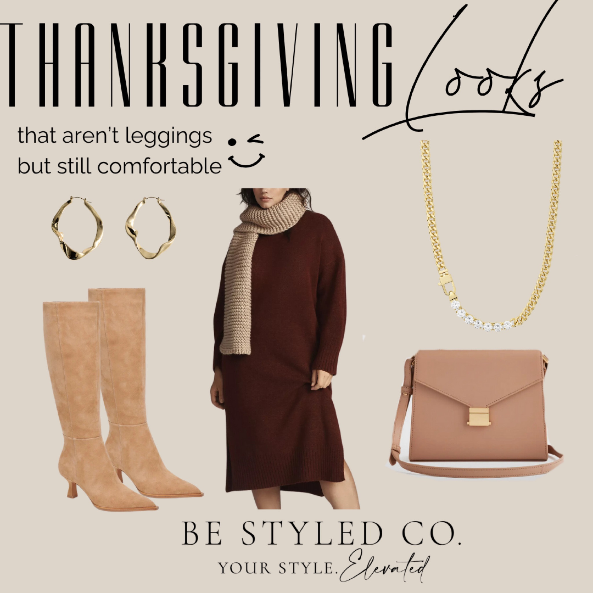 Thanksgiving outfit ideas- fall outfits - sweater dress look 

#LTKHoliday #LTKSeasonal #LTKOver40