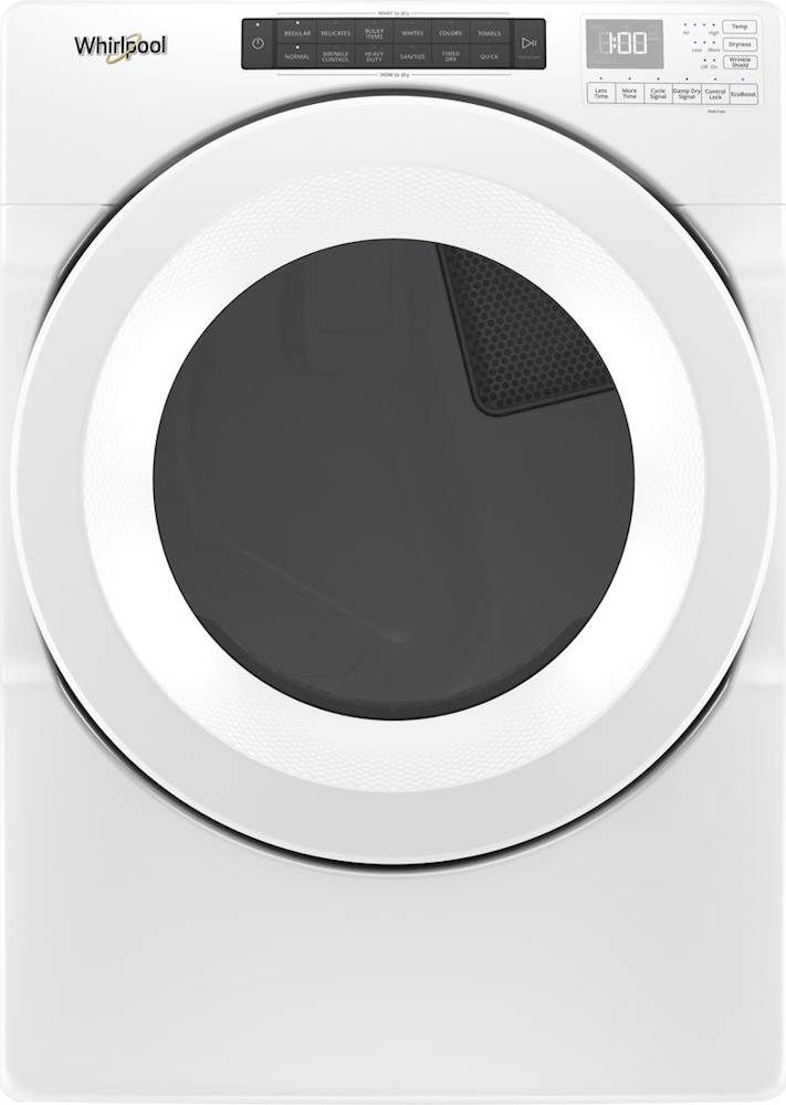 Whirlpool 7.4 Cu. Ft. Stackable Gas Dryer with Wrinkle Shield Option White WGD560LHW - Best Buy | Best Buy U.S.
