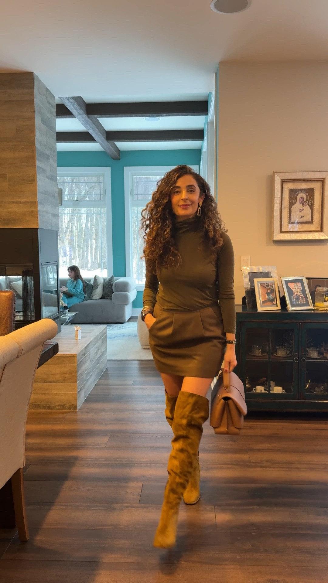 Easy way to look chic and polished is wearing one color. Wearing turtleneck fro Jcrew size xs. Skirt is very old Jcrew. Boots are reformation size 7.5 runs tts. 

#LTKootd #LTKgrwm #LTKOver40