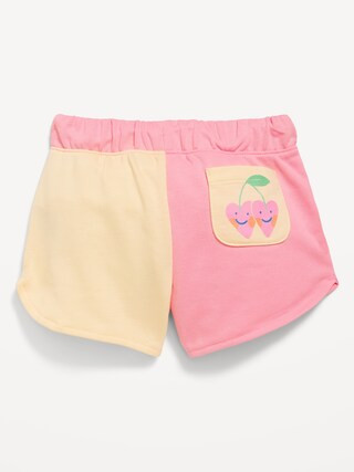 Color-Block Graphic French-Terry Shorts for Toddler Girls | Old Navy (CA)