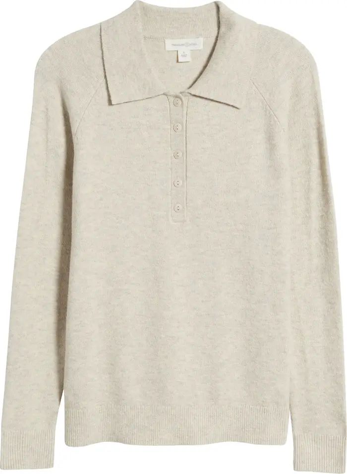 Treasure & Bond Cotton Blend Polo Sweater | Nordstrom | Nordstrom