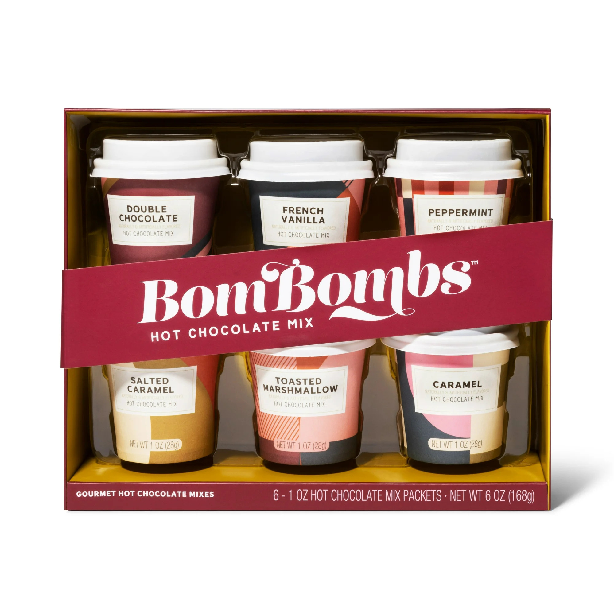 Thoughtfully Gourmet, Mini Hot Chocolate Gift Set, Set of 6 | Walmart (US)