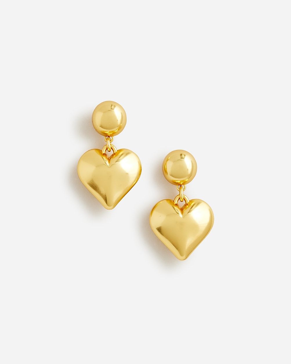 Heart drop earrings | J.Crew US