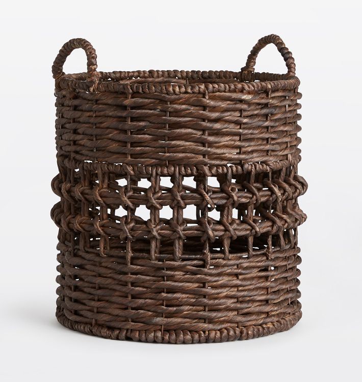 Lacey Round Woven Basket | Rejuvenation