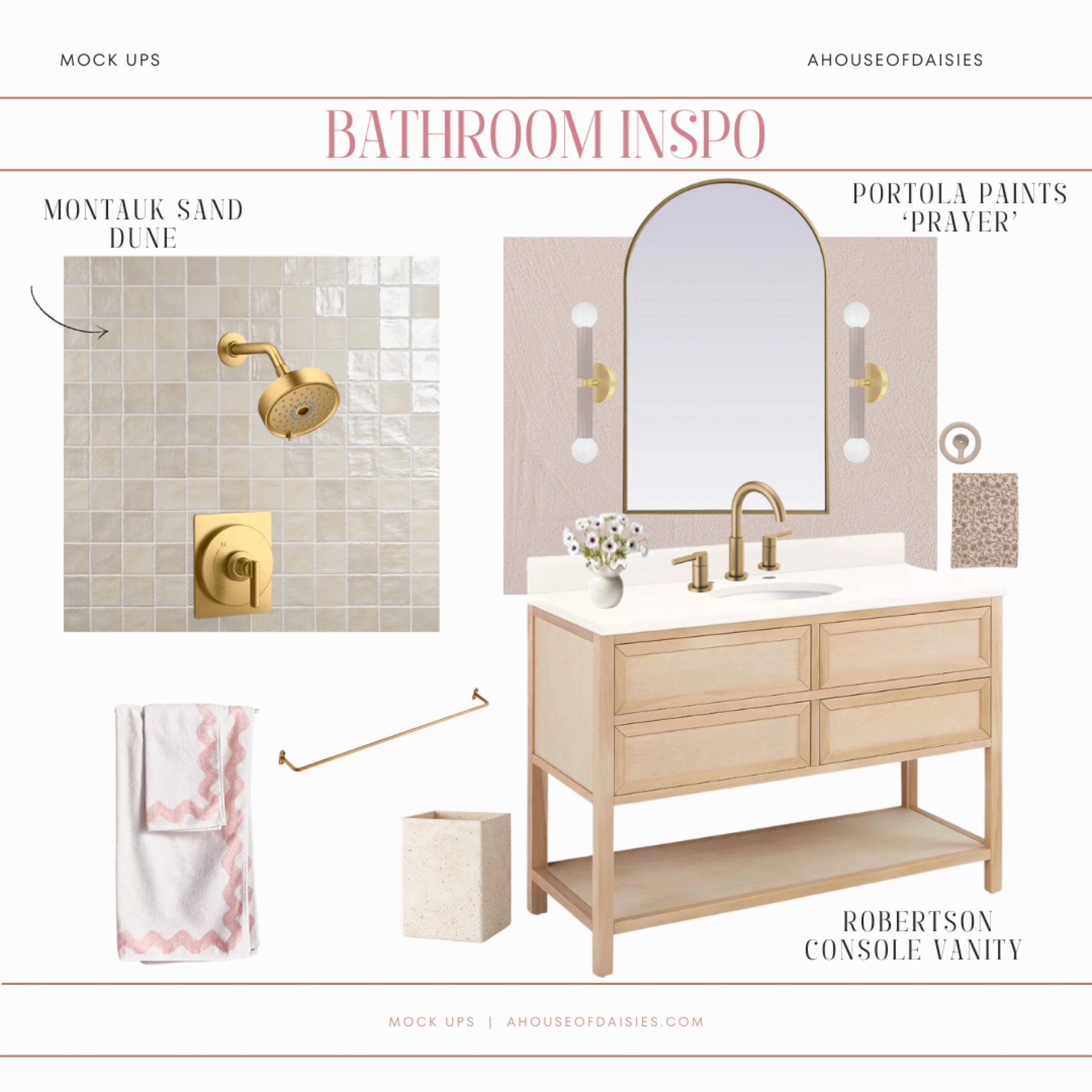 Bathroom inspo, neutral bathroom, primary bathroom, bathroom decor, girls bathroom, pink decor, pink bathroom 

#LTKhome #LTKstyletip #LTKfamily