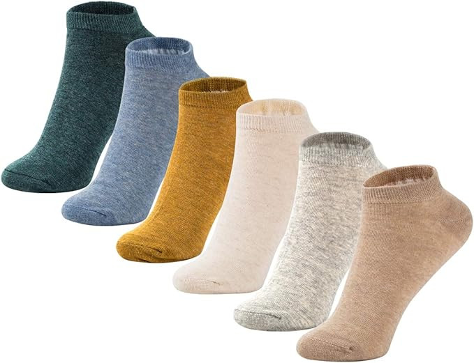 MAGIARTE Womens Cotton Ankle Socks Low Cut Athletic Casual Mutil Color No Show Running Socks for ... | Amazon (US)