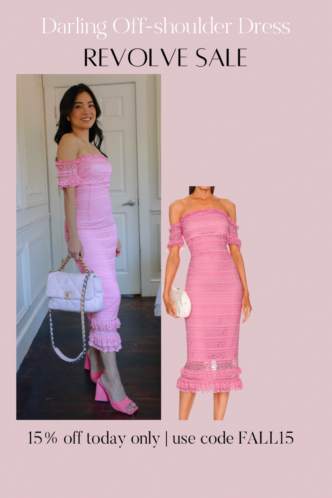 Revolve sale pick! 15% off sitewide with code FALL15 today ONLY! #revolvesale #likely #pinkdress #pinkoutfit #weddinglook #eventstyle

#LTKsalealert #LTKwedding #LTKSeasonal