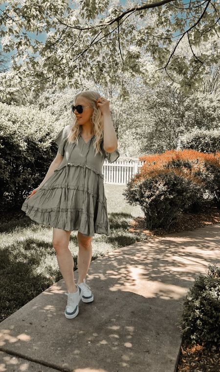 I love wearing sneakers with dresses!💚 It is such a cute and comfy look. Lately I have been super obsessed with my lace up madison sneakers from Dr. Scholl's.🩵

#LTKStyleTip #LTKShoeCrush #LTKSeasonal