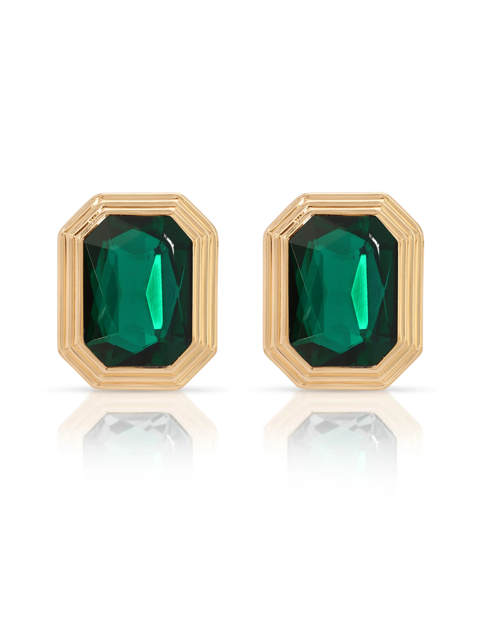 Emerald Deco Earrings | Ettika