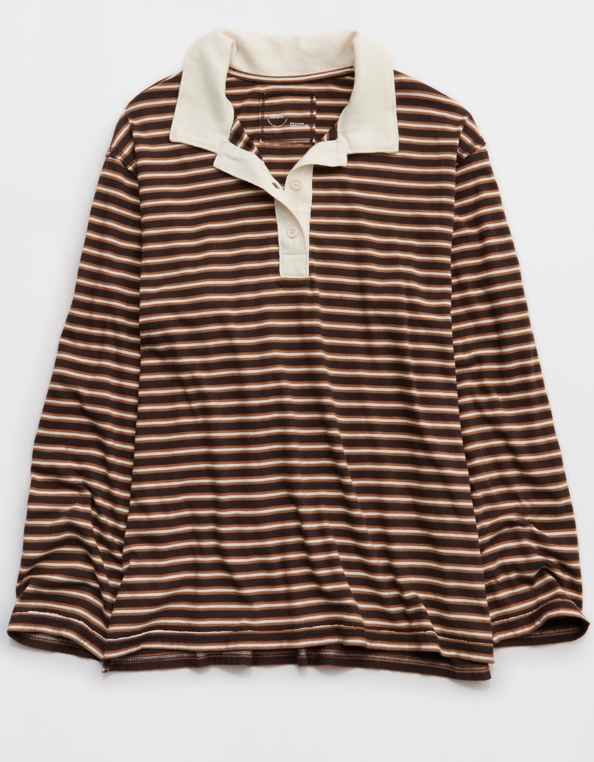 Aerie Cozy Polo Boyfriend T-Shirt | Aerie