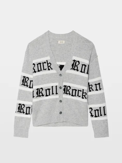 Mirkaz Wool And Cashmere Cardigan Gray | Zadig&Voltaire | Zadig et Voltaire (US)