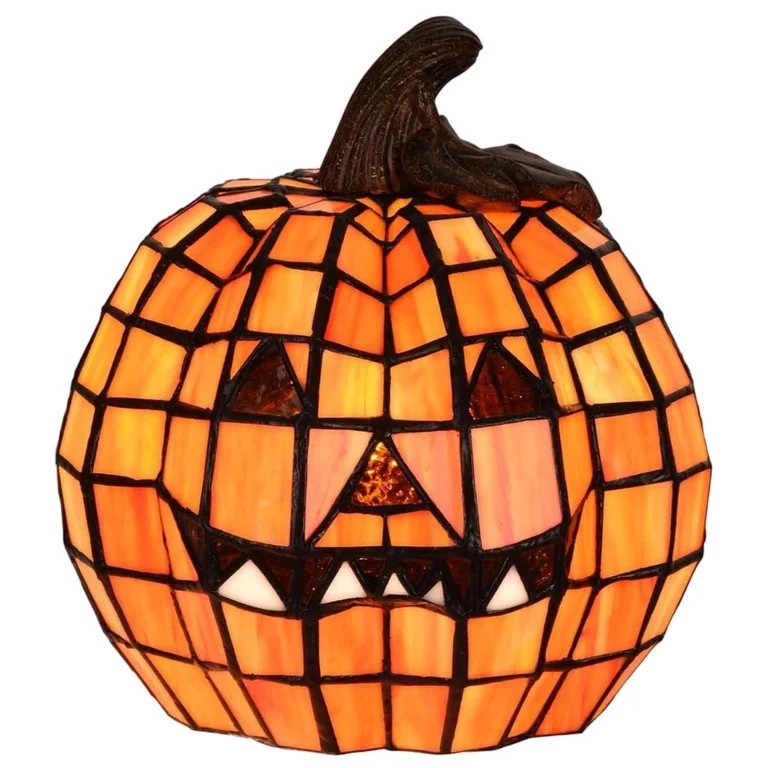 Halloween Pumpkin Lamp Stained Resin Accent Table Lamp Halloween Pumpkins Ornaments, Halloween De... | Walmart (US)
