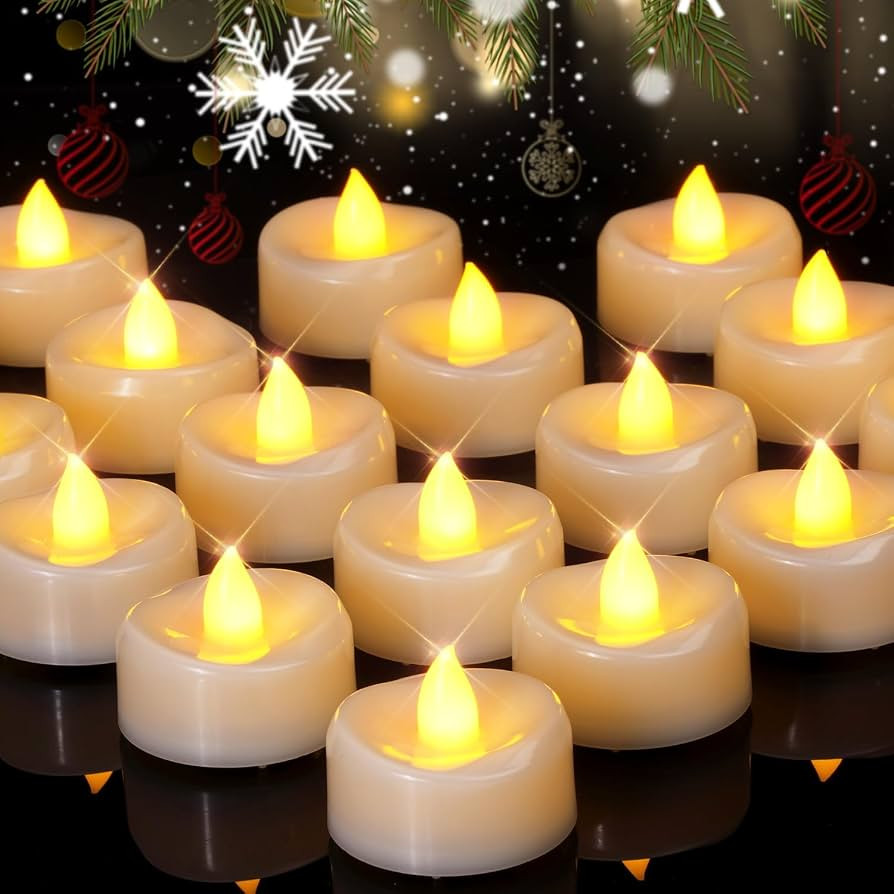 LED Candles, 12-Pack Tea Lights Candles Battery Operated Bulk, Flameless Tealight Candles, Flicke... | Amazon (US)