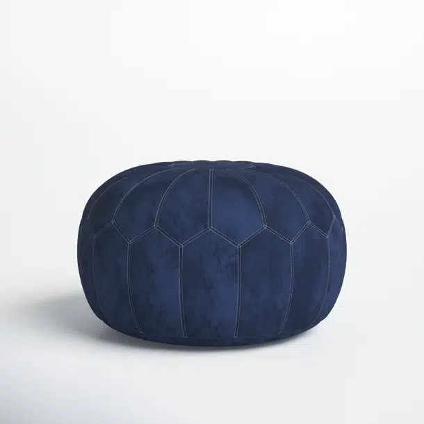 Radford 29.5'' Wide Round Pouf Ottoman | Wayfair North America