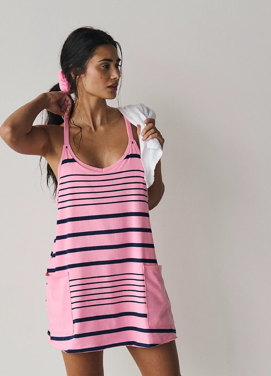 🌸🌸 Obsessed and can’t wait to wear this on my vacations this year ! So perfect for travel too and easy to pack ! Loving these colors and it comes in a ton of other colors too ! #travel #freepeople #springdress #dress #activewear 

#LTKtravel #LTKfindsunder100 #LTKmidsize