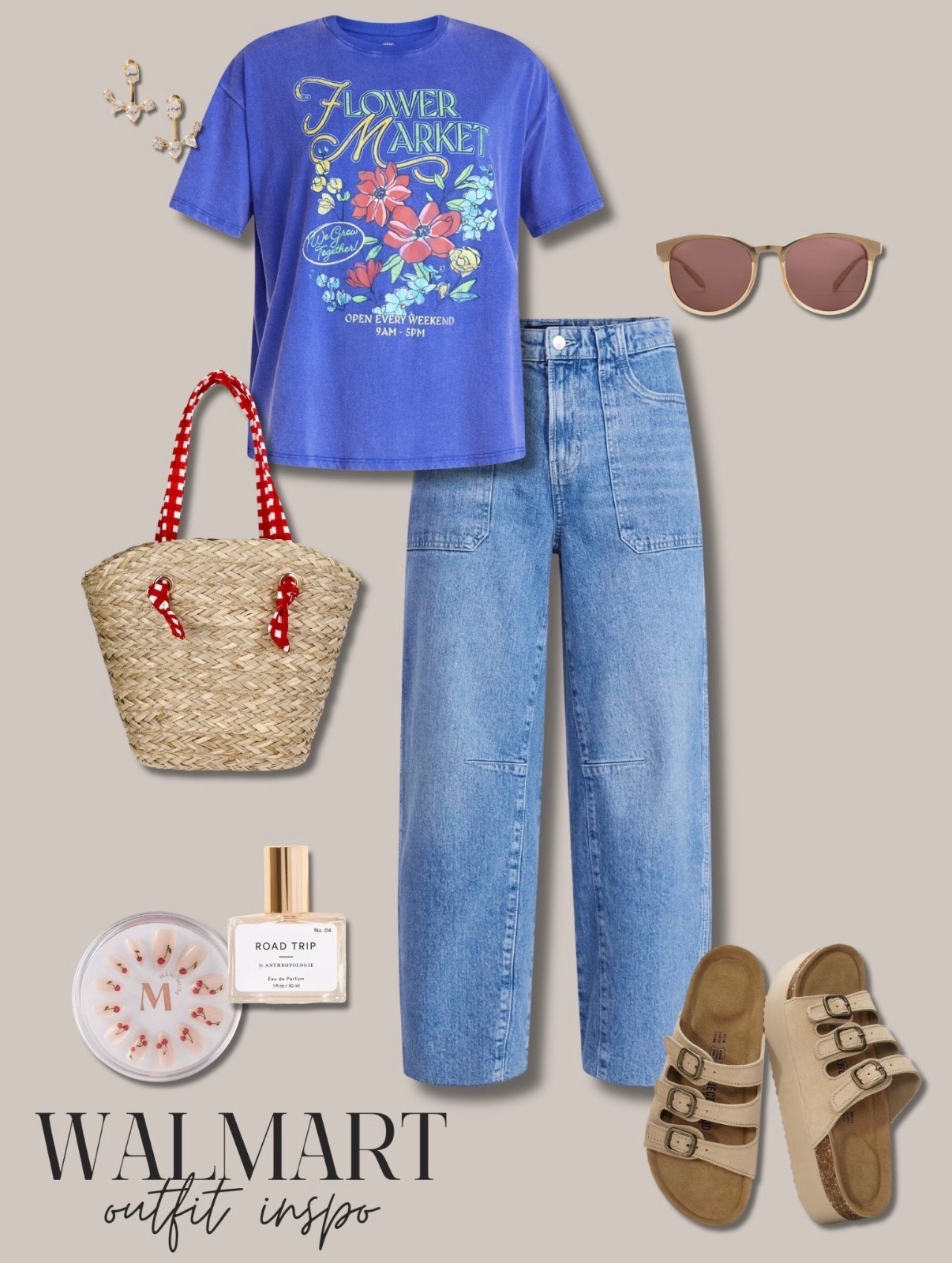 🤍 Casual outfit inspo ft. the cutest summer tee and popular barrel jeans. All from Walmart👀



#LTKgrwm #LTKootd #LTKmomlife