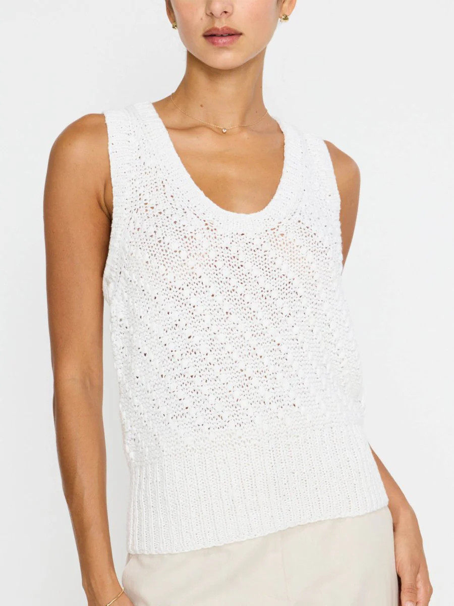 Women's Eliot Tank Top in Salt White | Brochu Walker | Brochu Walker